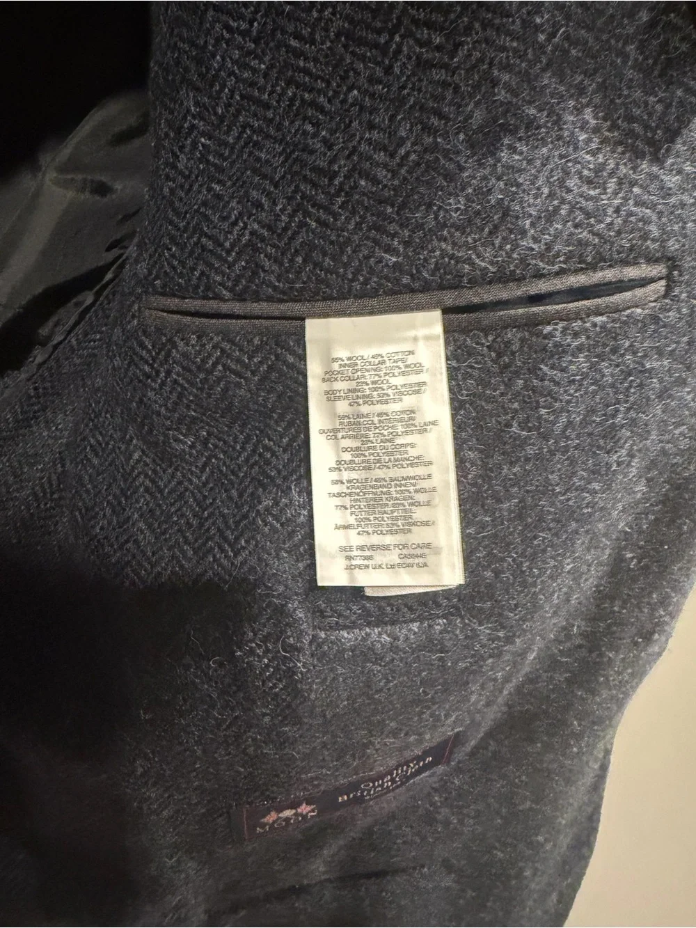 J. Crew Navy Heather Sport Coat